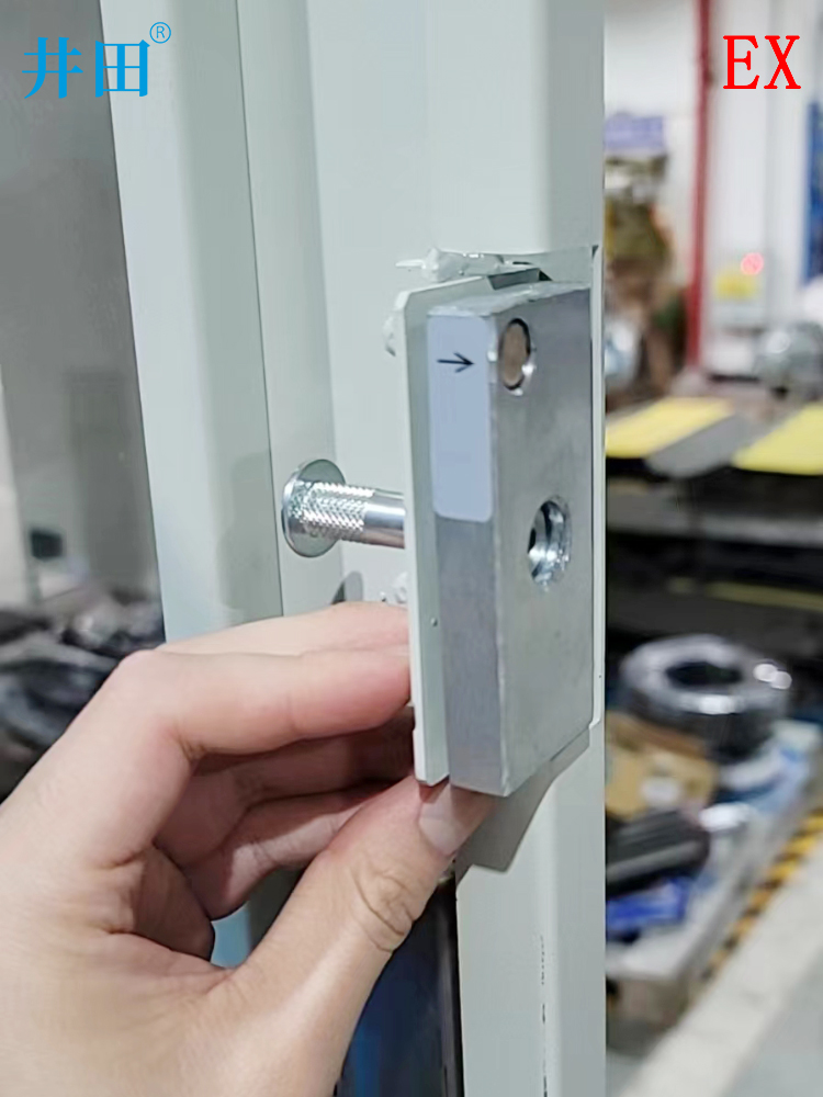井田小型防爆电磁锁 JT-6000 安装展示